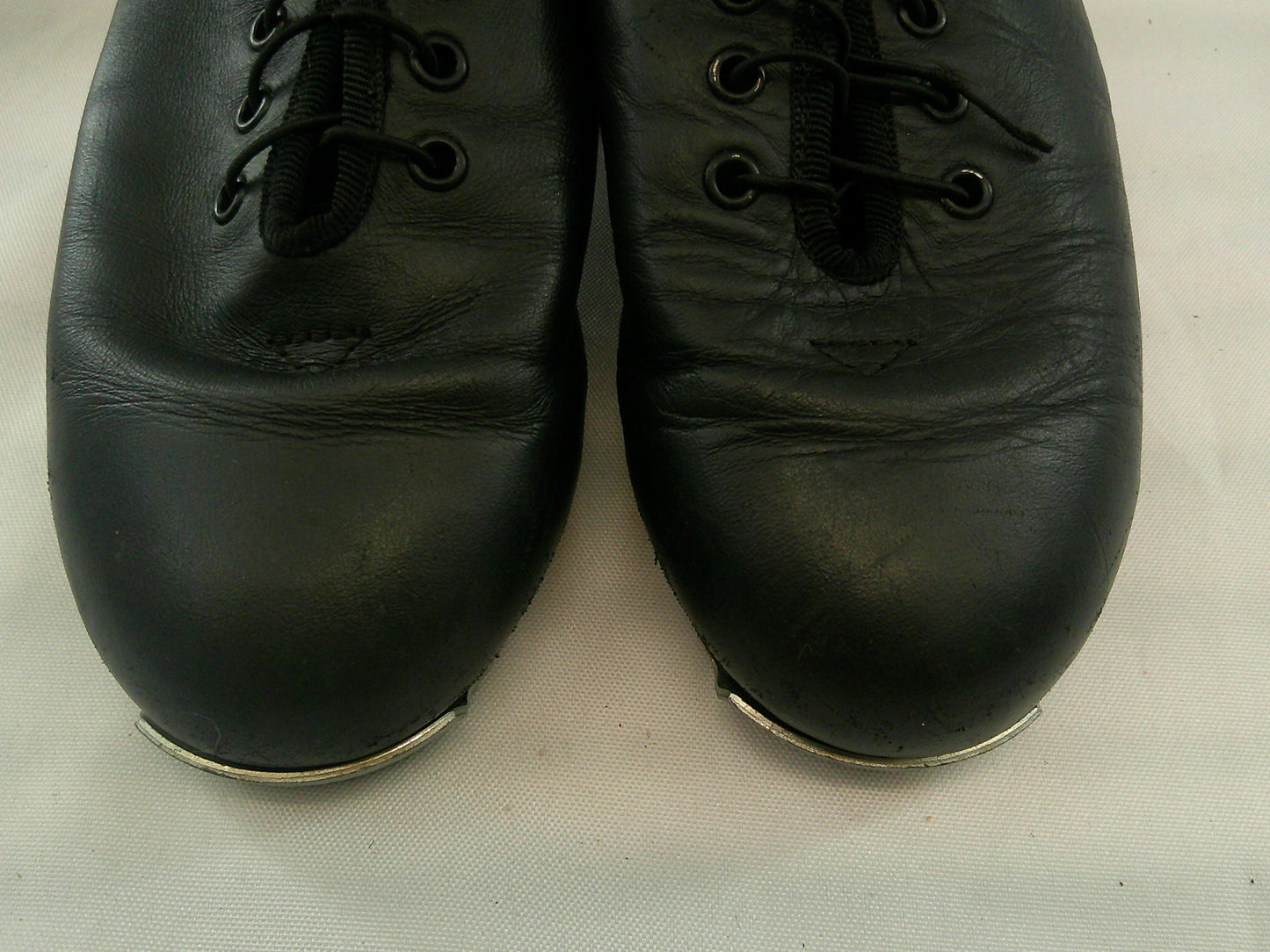 Pre-Owned Buck Clogging Shoes Steven Stompers Kids 4M Oxford Leather Split Sole