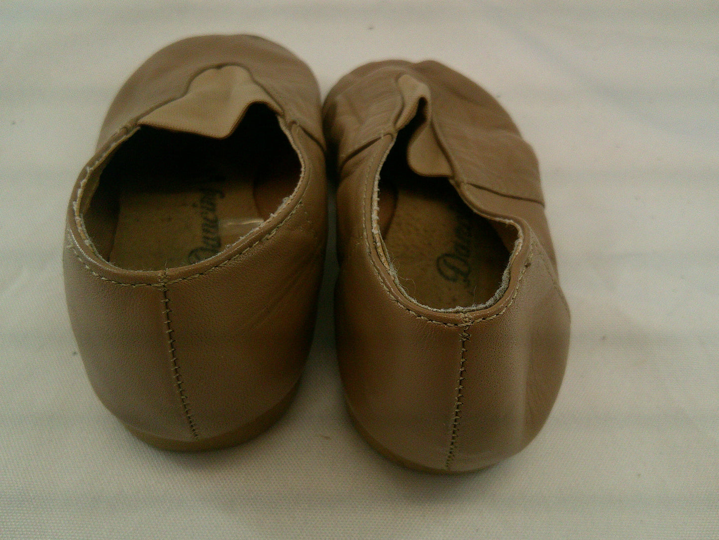 Pre-Owned Jazz Shoes Dancing Fair Big Kid 1M Top Elastic Leather Slip On