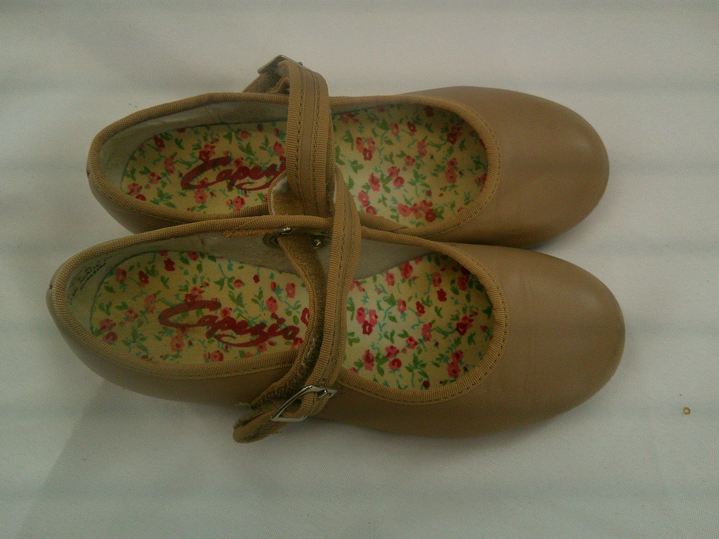 Pre-Owned Tap Shoes Capezio 3800 Kids 12.5M Mary Jane Leather Easy Strap