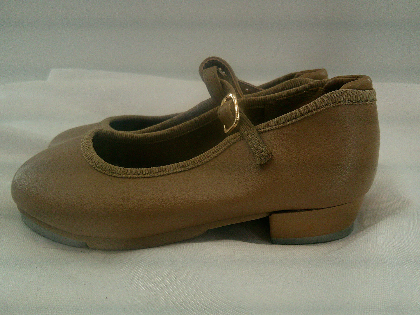 Pre-Owned Tap Shoes Dancing Fair Toddler 8.5M Mary Jane Leather Buckle