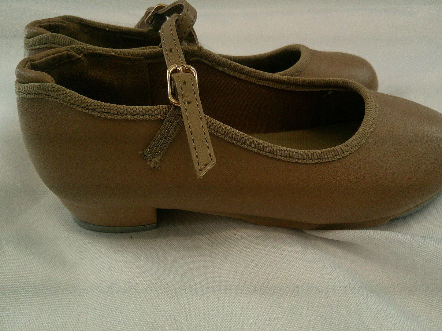 Pre-Owned Tap Shoes Dancing Fair Girl's 11.5M Mary Jane Leather Buckle
