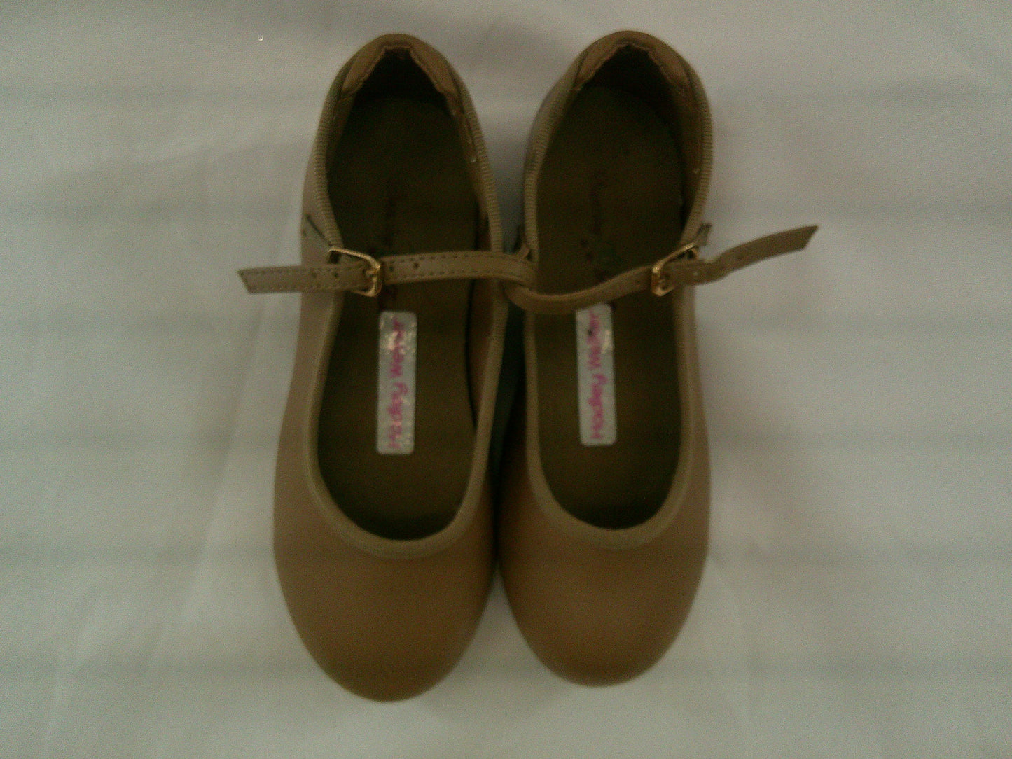 Pre-Owned Tap Shoes Dancing Fair Girl's 11.5M Mary Jane Leather Buckle