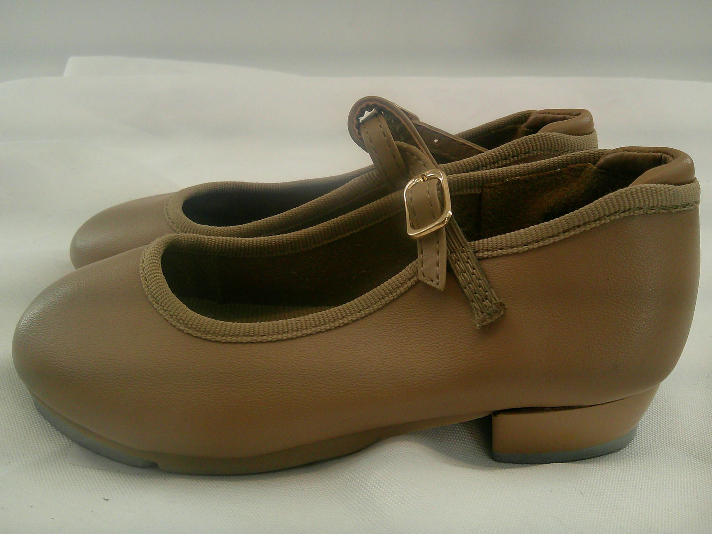 Pre-Owned Tap Shoes Dancing Fair Toddler 8.5M Mary Jane Leather Buckle