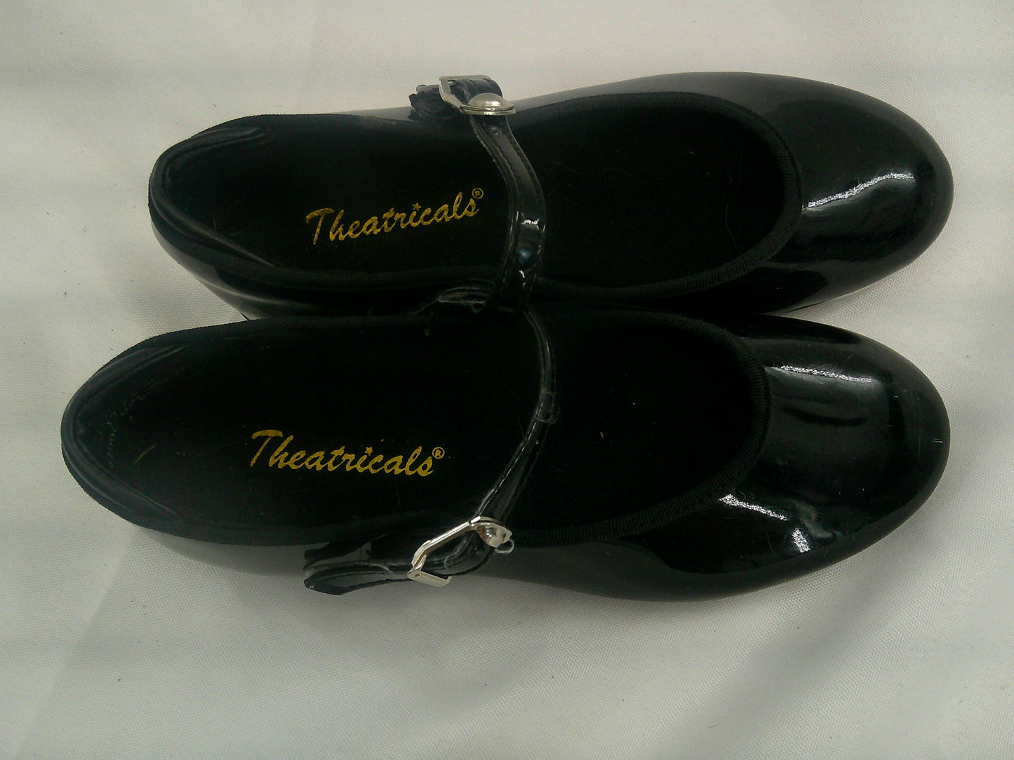 Pre-Owned Tap Shoes Theatricals Black 12.5M Leather Slide Buckle
