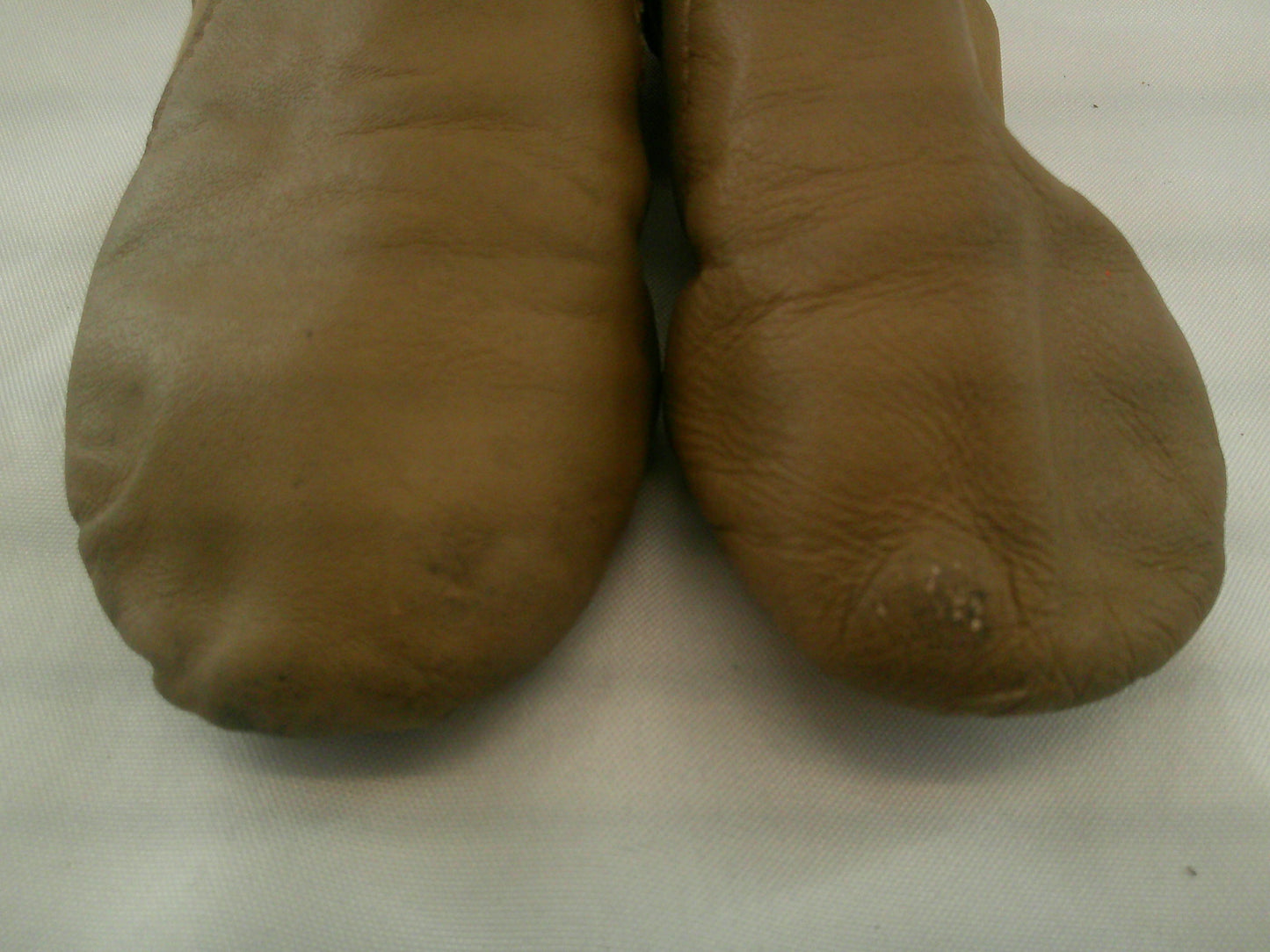 Pre-Owned Jazz Shoes So Danca JZ43Tan Child 1M Pull On Leather Split Sole