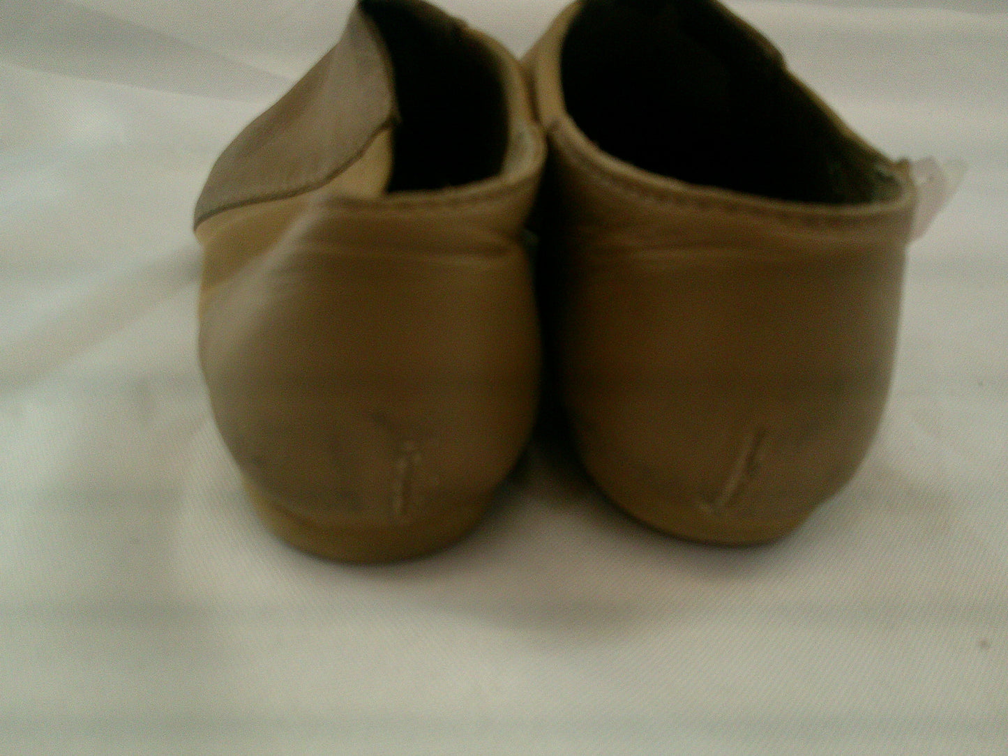 Pre-Owned Jazz Shoes So Danca JZ43Tan Child 1M Pull On Leather Split Sole