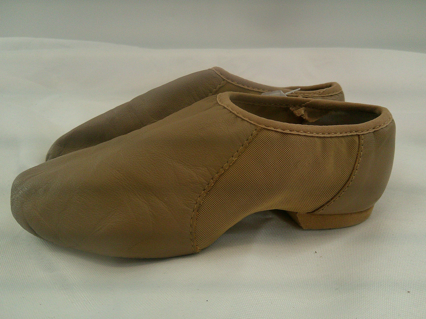 Pre-Owned Jazz Shoes Bloch Child 1.5M Tan Leather Slip On Split Sole