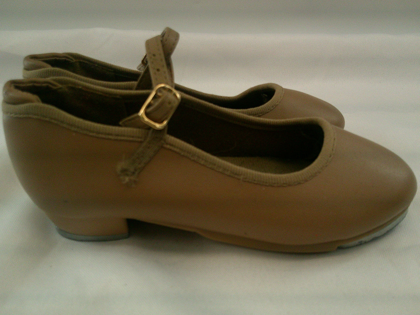 Pre-Owned Tap Shoes Dancing Fair Girl's 11M Mary Jane Leather Buckle