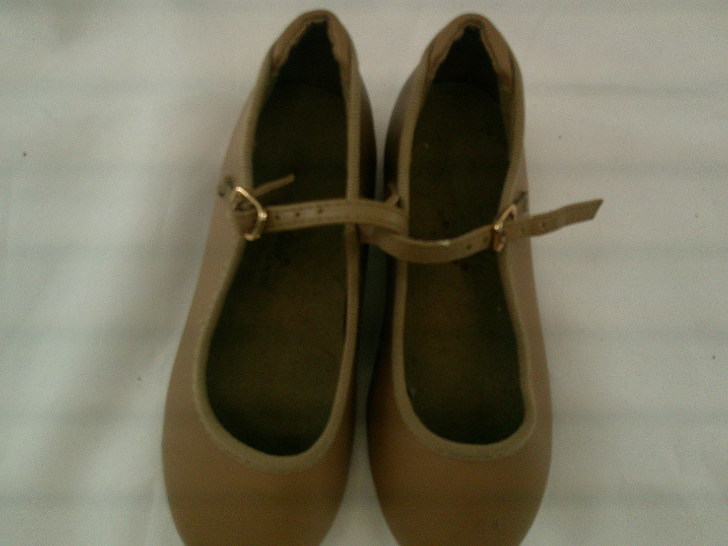 Pre-Owned Tap Shoes Dancing Fair Girl's 11M Mary Jane Leather Buckle