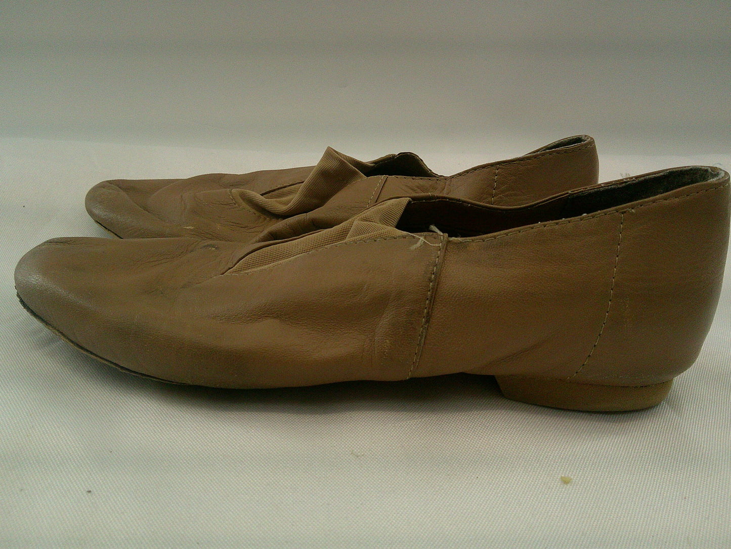 Pre-Owned Jazz Shoes Dancing Fair Big Kid 6M Top Elastic Leather Slip On