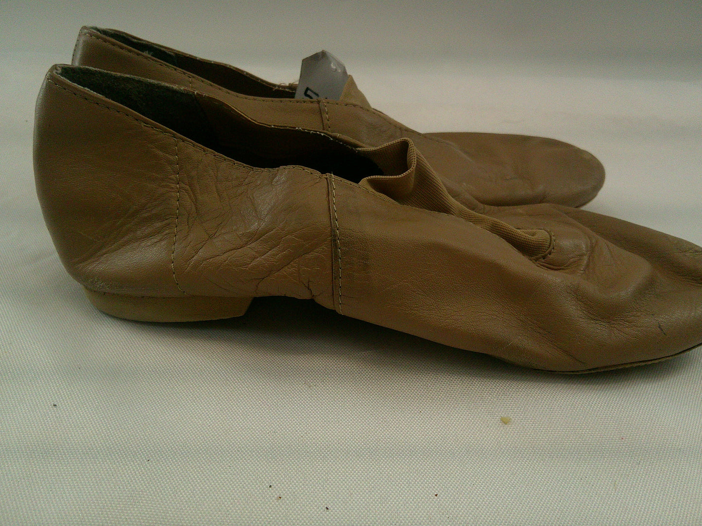 Pre-Owned Jazz Shoes Dancing Fair Big Kid 6M Top Elastic Leather Slip On