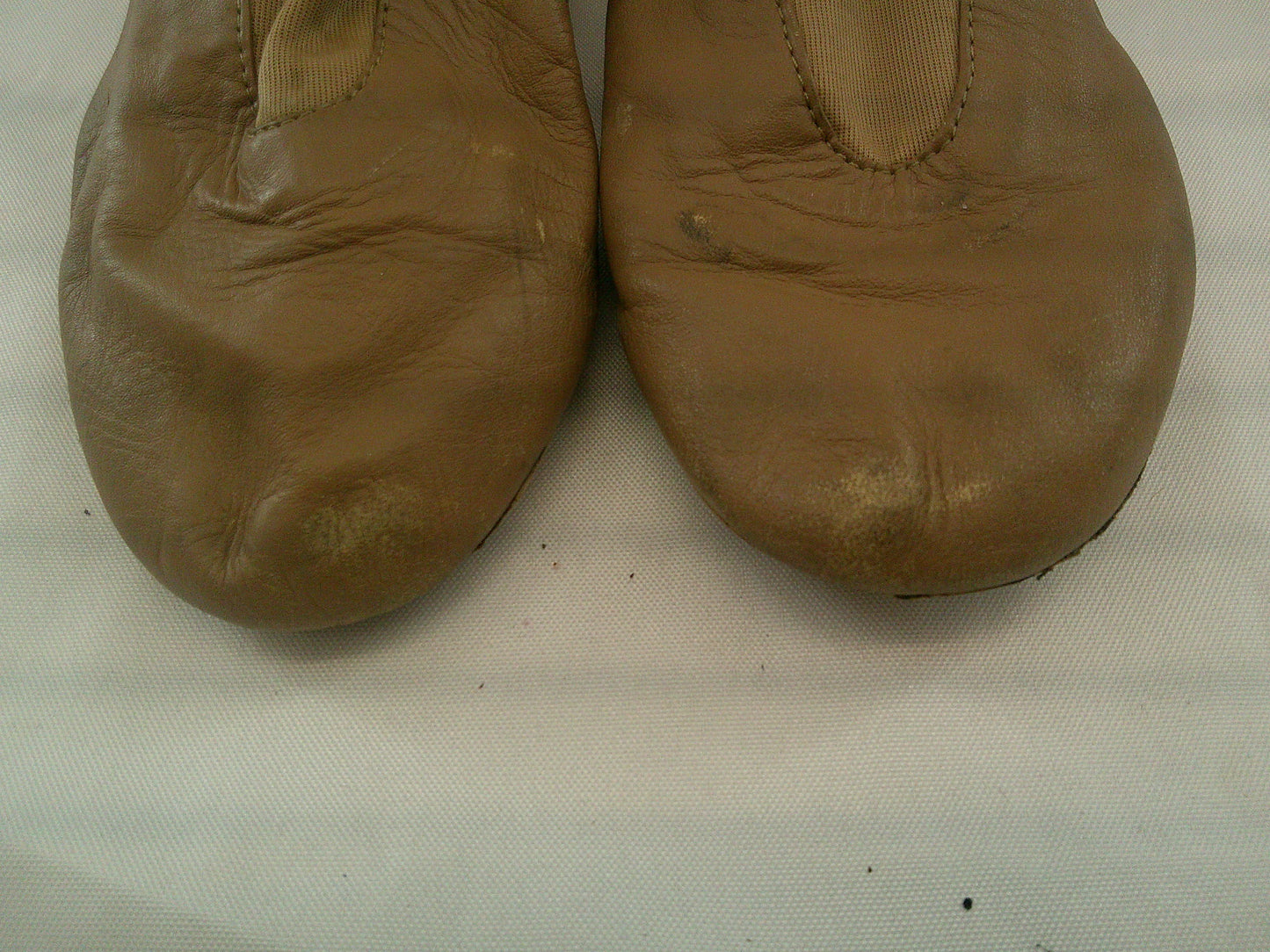 Pre-Owned Jazz Shoes Dancing Fair Big Kid 6M Top Elastic Leather Slip On
