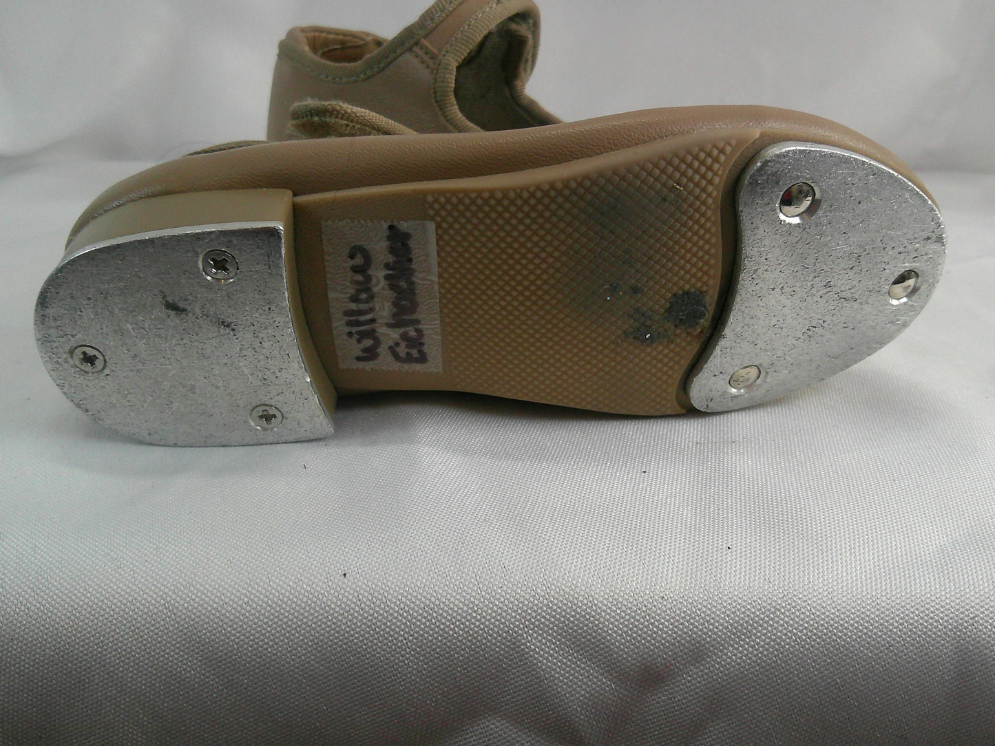 Pre-Owned Tap Shoes Danshuz 534 Toddler 8.5M Tan Mary Jane Buckle