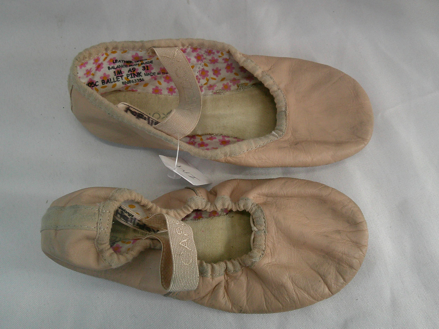 Pre-Owned Ballet Shoes DUX Dance Girls 10M Full Sole