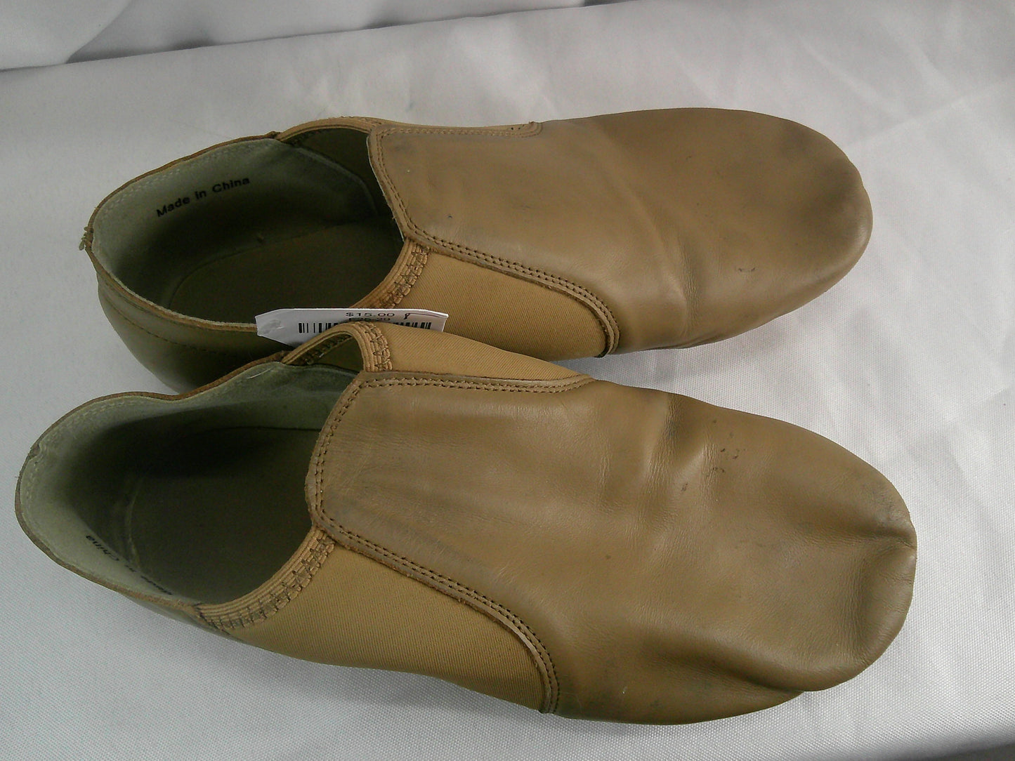 Pre-Owned Jazz Shoes Generic Youth 7M Slip On Leather Slip On Split Sole