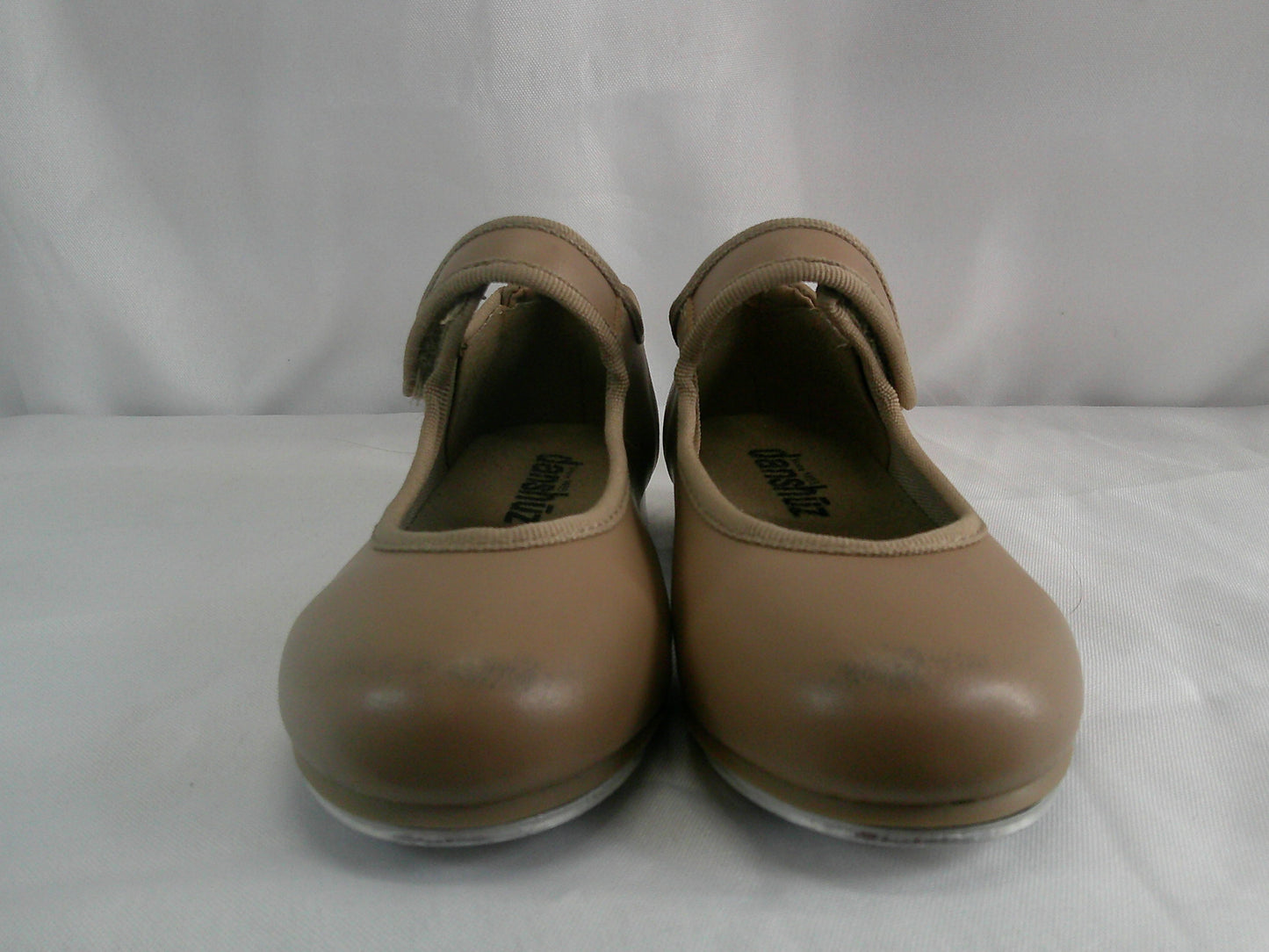 Pre-Owned Tap Shoes Danshuz 534 Toddler 10.5M Tan Mary Jane Leather No Buckle