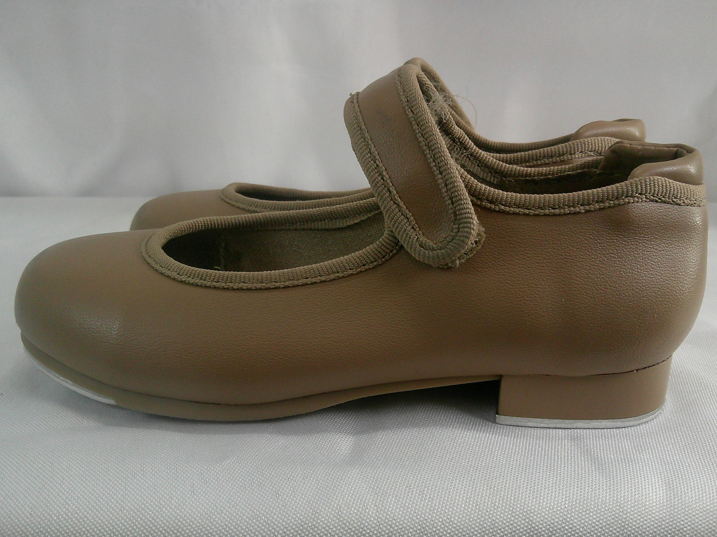 Pre-Owned Tap Shoes Danshuz 534 Toddler 10.5M Tan Mary Jane Leather No Buckle
