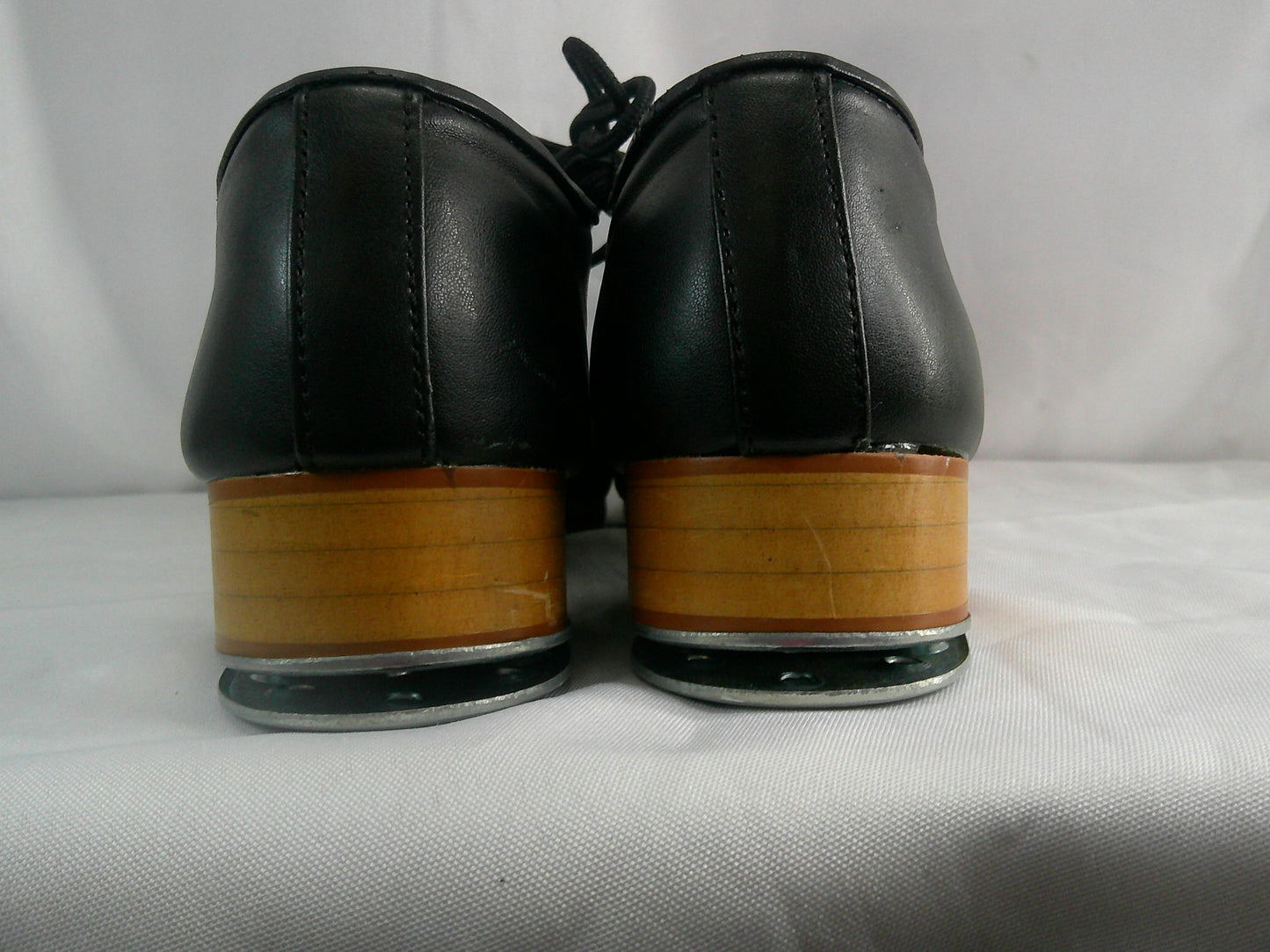 Pre-Owned Clogging Shoes Buck Steven Stompers Adult 7M Black Full Sole