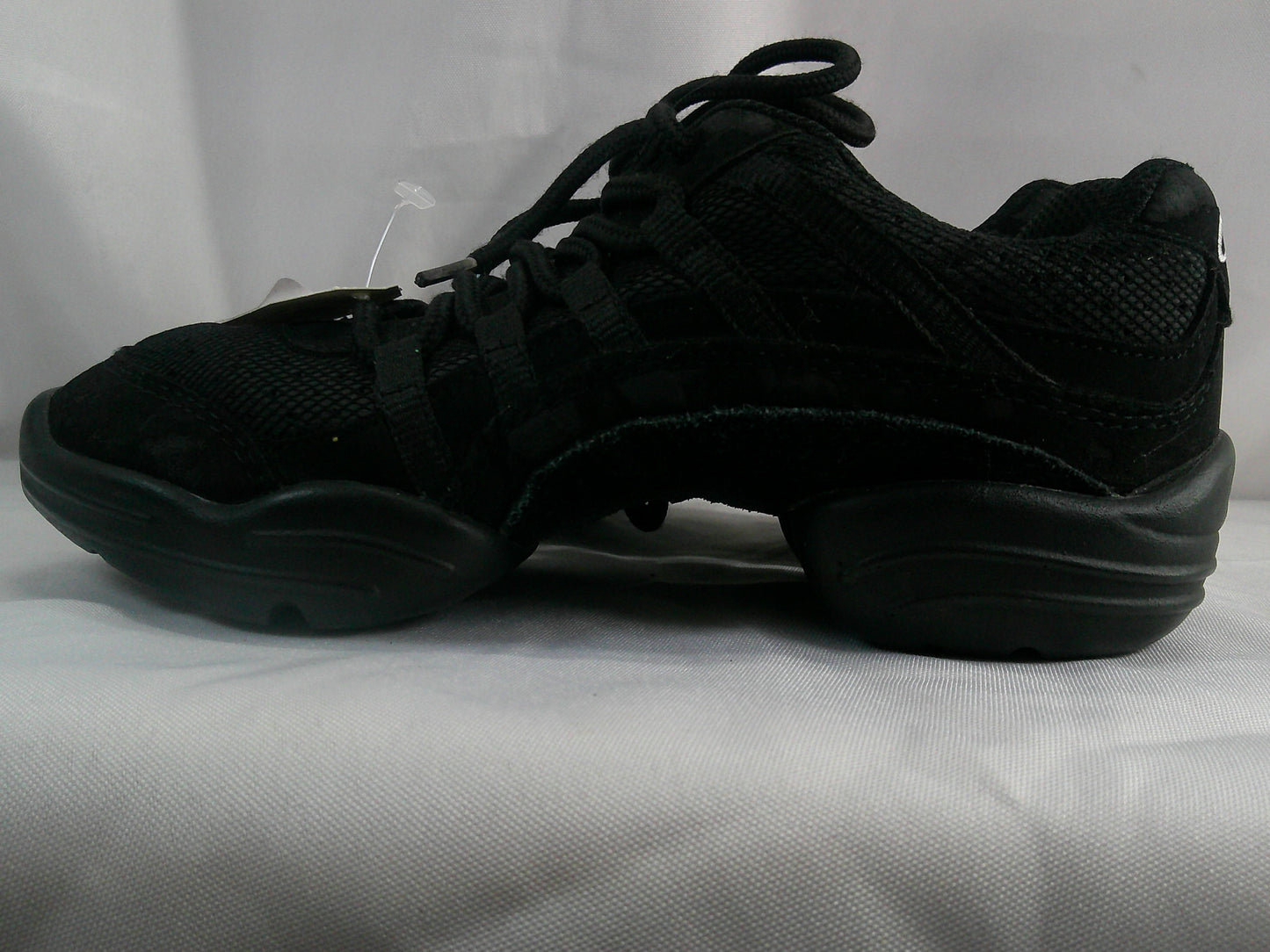 Pre-Owned Hip Hop Shoes Capezio Kids 4 Black Sneakers Lace Up Split Sole