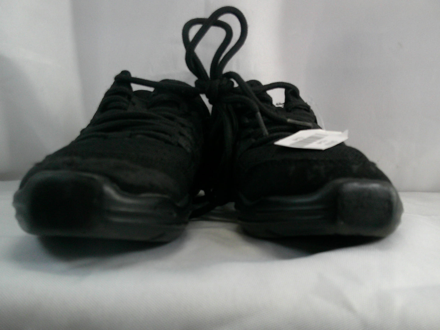 Pre-Owned Hip Hop Shoes Capezio Kids 4 Black Sneakers Lace Up Split Sole