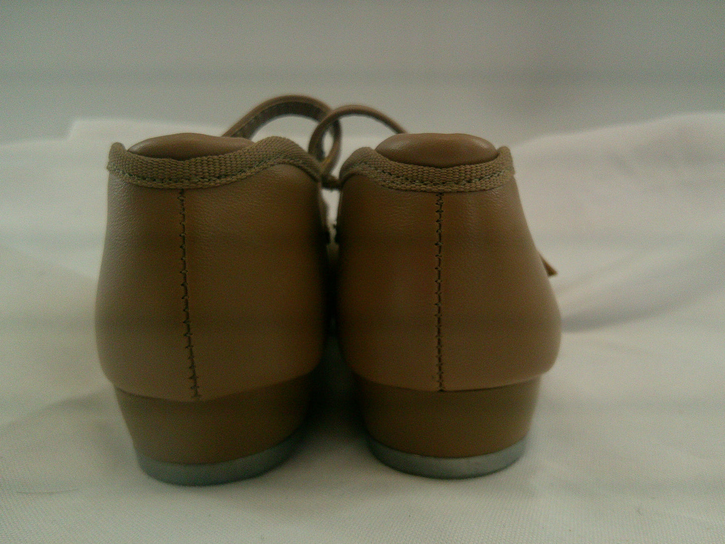 Pre-Owned Tap Shoes Dancing Fair Toddler 8M Mary Jane Leather Buckle