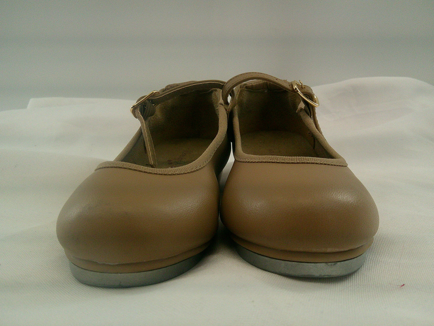 Pre-Owned Tap Shoes Dancing Fair Toddler 9.5M Mary Jane Leather Buckle