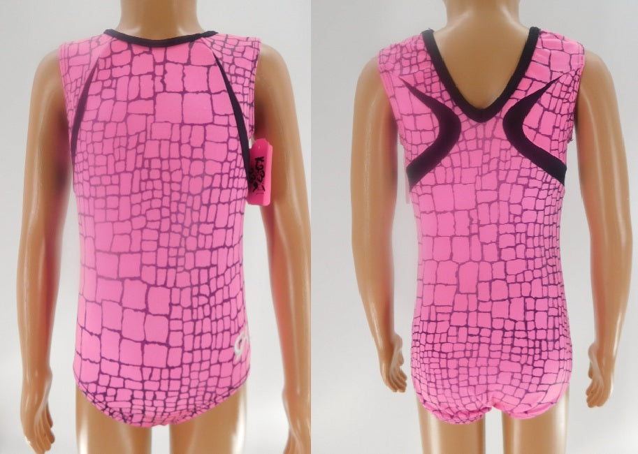 Pre-Owned Leotard GK  E2498 Small Child Watermelon Black  Ballet