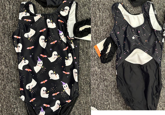 New Gymnastics Leotard Destira Ghost Star Halloween Child Small 6x-7