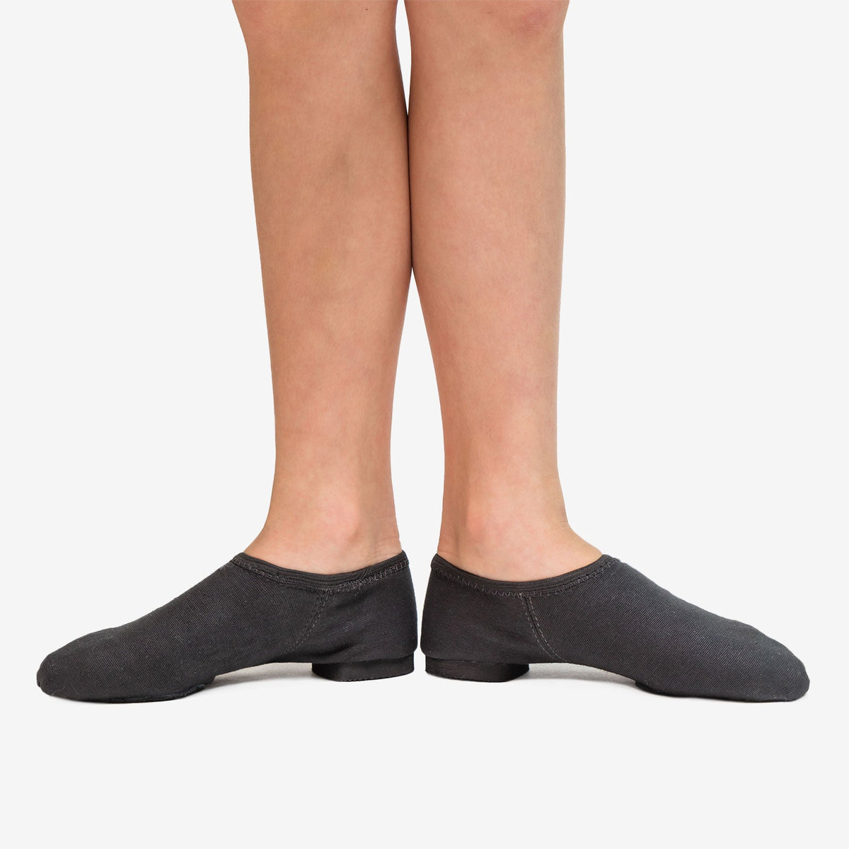 New Jazz Shoes DUX Canvas Split Sole Slip On Black and Tan