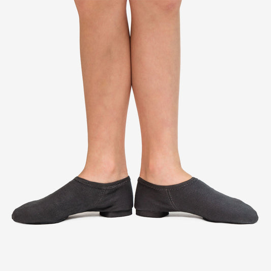 New Jazz Shoes DUX Canvas Split Sole Slip On Black and Tan