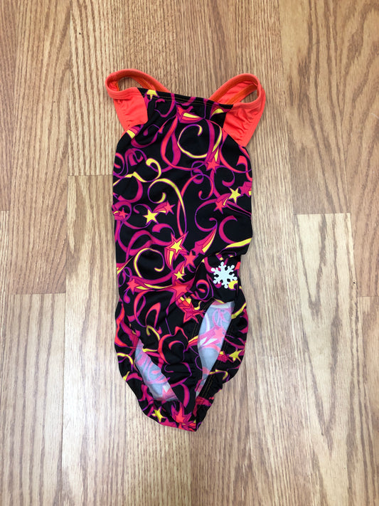 Pre-Owned Leotard Snowflake Small Child Star Swirl Gymnastics Acro