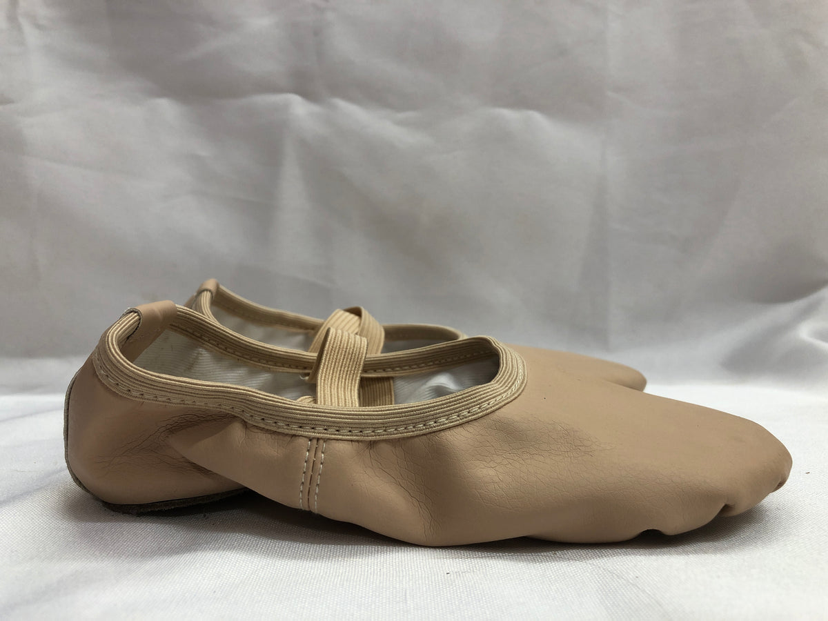 Pre-Owned Ballet Shoes Stelle 2M Leather Single Strap Full Sole