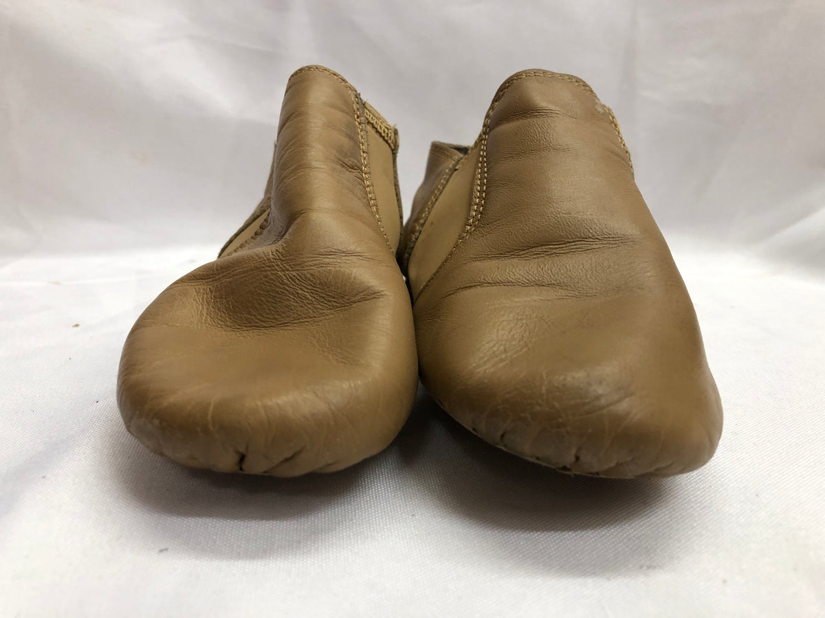 Pre-Owned Jazz Shoes Revolution Tan 13M Child Leather Split Sole