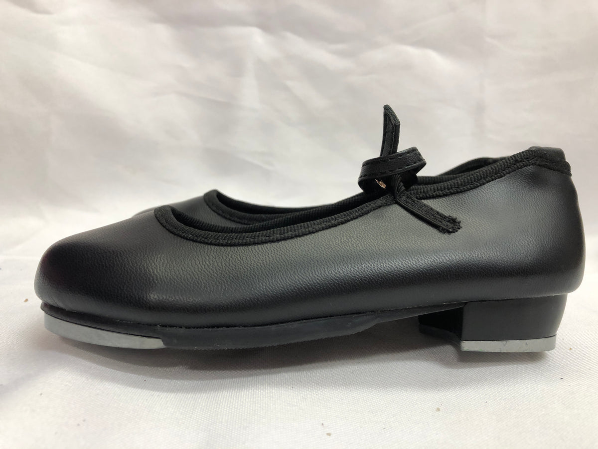 Pre-Owned Tap Shoes DanzNMotion 711 Child 11M Black Mary Jane Buckle