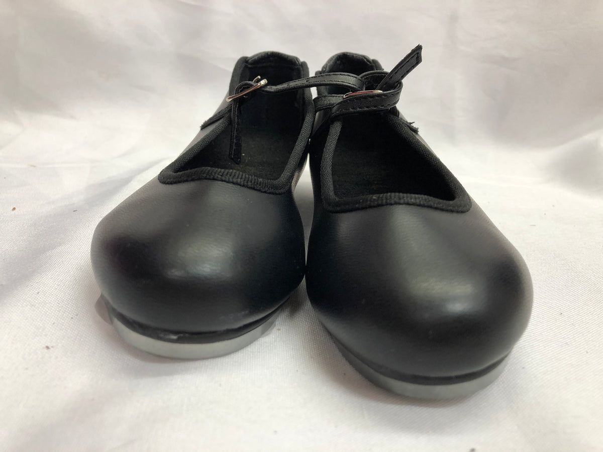 Pre-Owned Tap Shoes DanzNMotion 711 Child 11M Black Mary Jane Buckle