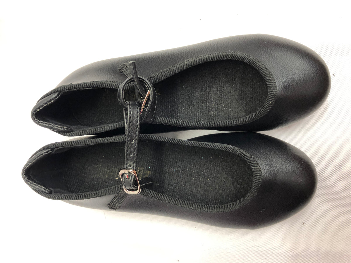 Pre-Owned Tap Shoes DanzNMotion 711 Child 11M Black Mary Jane Buckle
