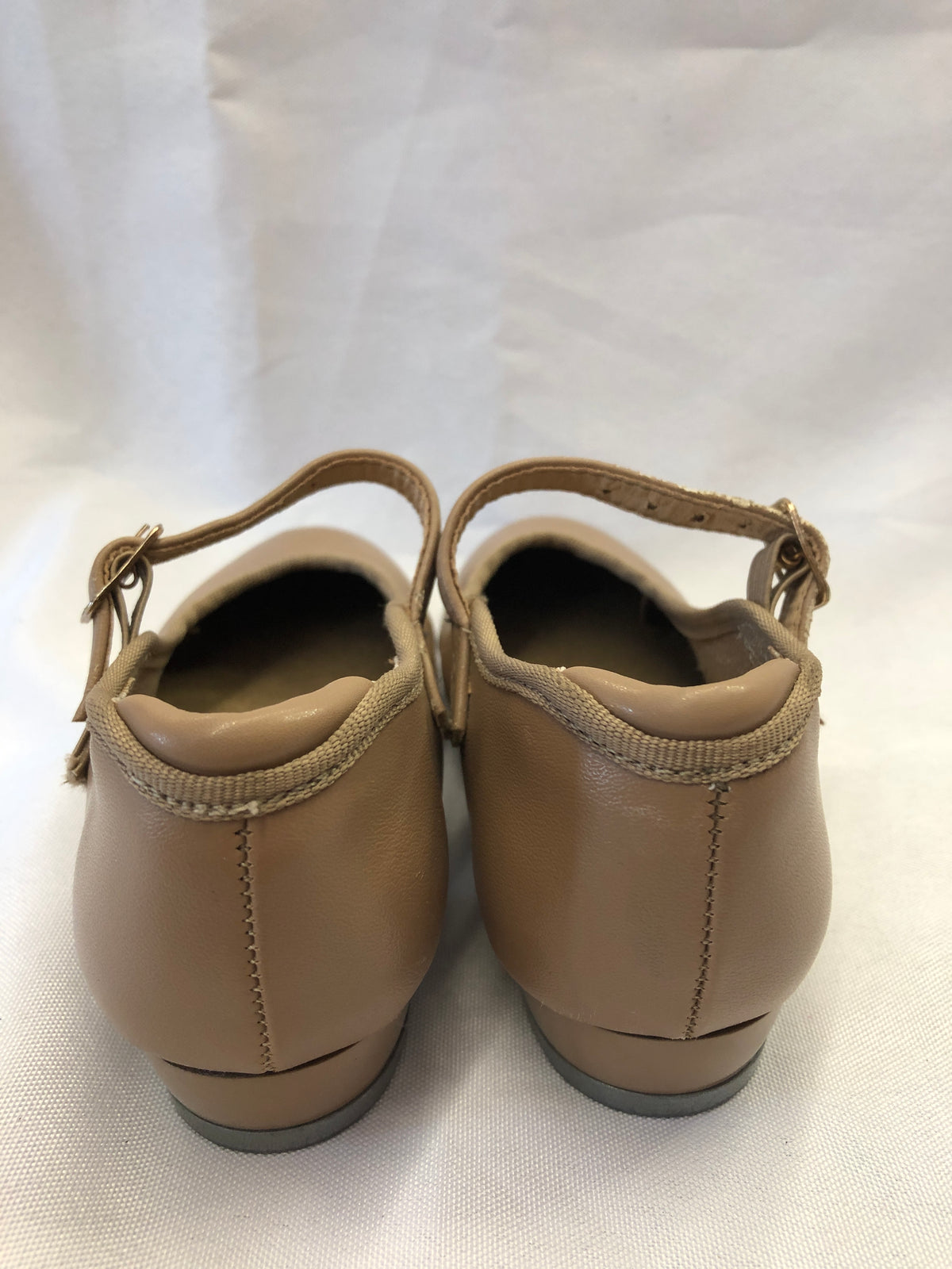 Pre-Owned Tap Shoes Danshuz 751 Toddler 8M Tan Mary Jane Buckle