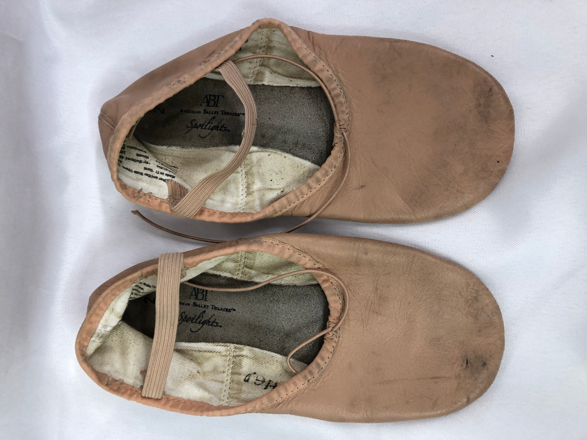 Pre-Owned Ballet Shoes ABT Big Kid 2M Leather Single Strap Full Sole