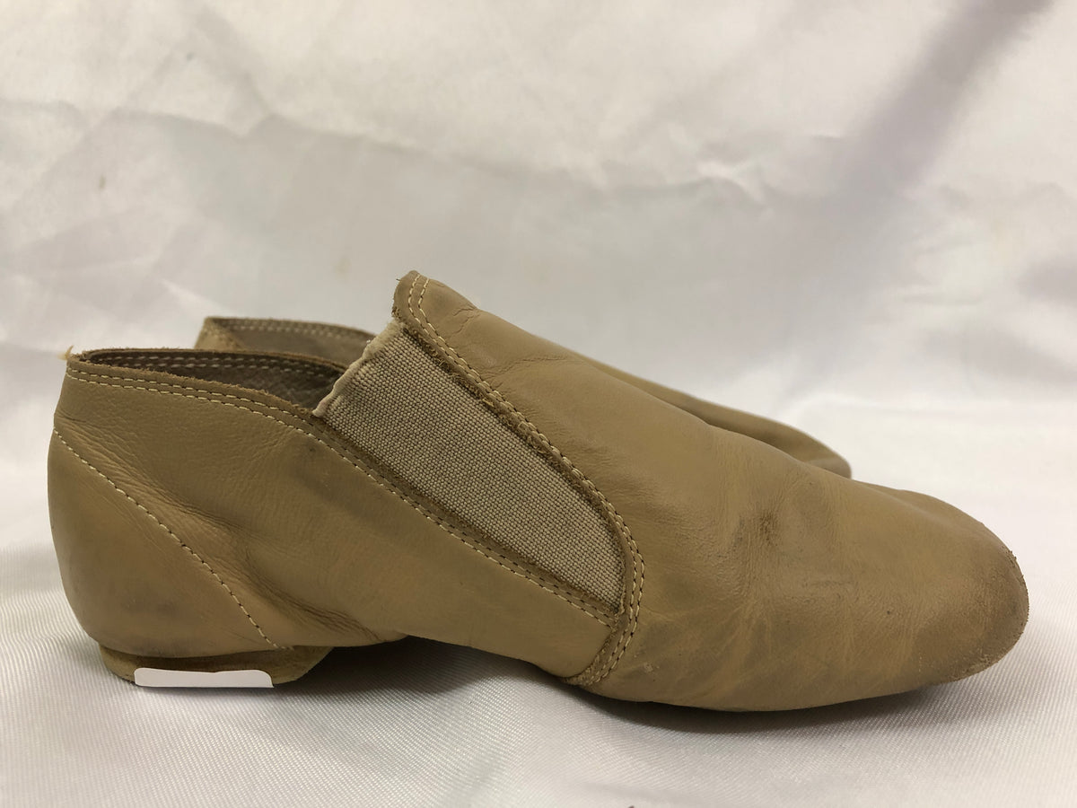 Pre-Owned Jazz Shoes Revolution Adult 2M Slip On Leather Split Sole