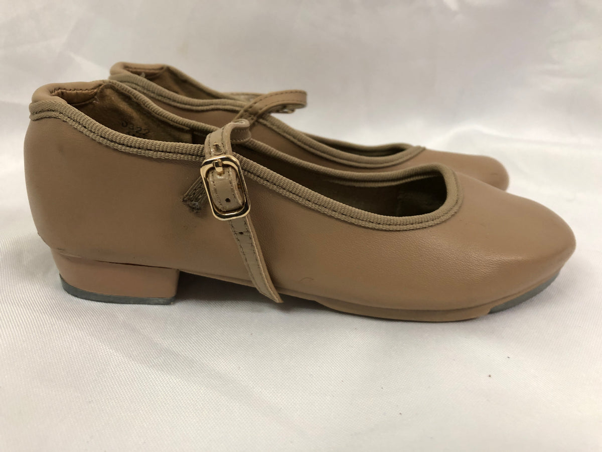 Pre-Owned Tap Shoes Dancing Fair Toddler 9.5M Mary Jane Leather Buckle