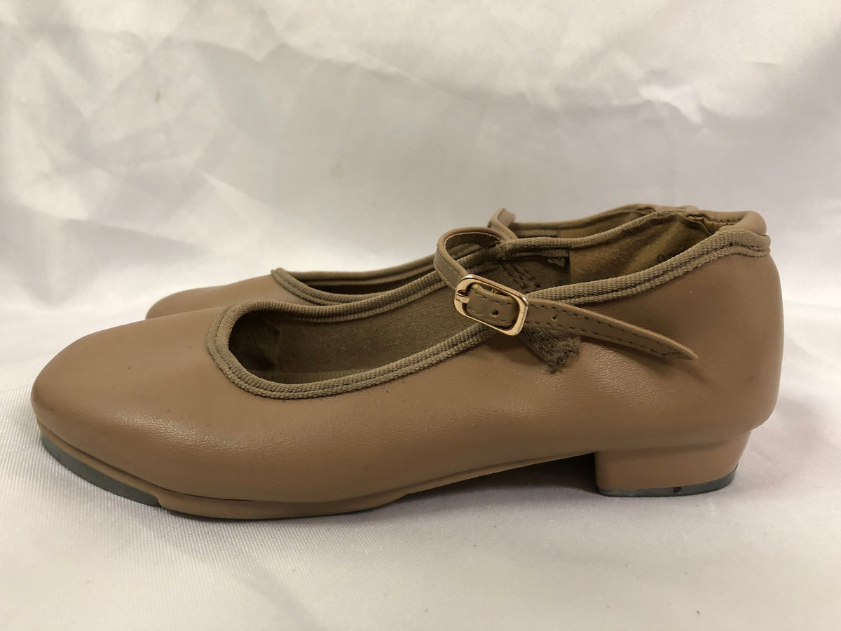 Pre-Owned Tap Shoes Dancing Fair Toddler 9.5M Mary Jane Leather Buckle