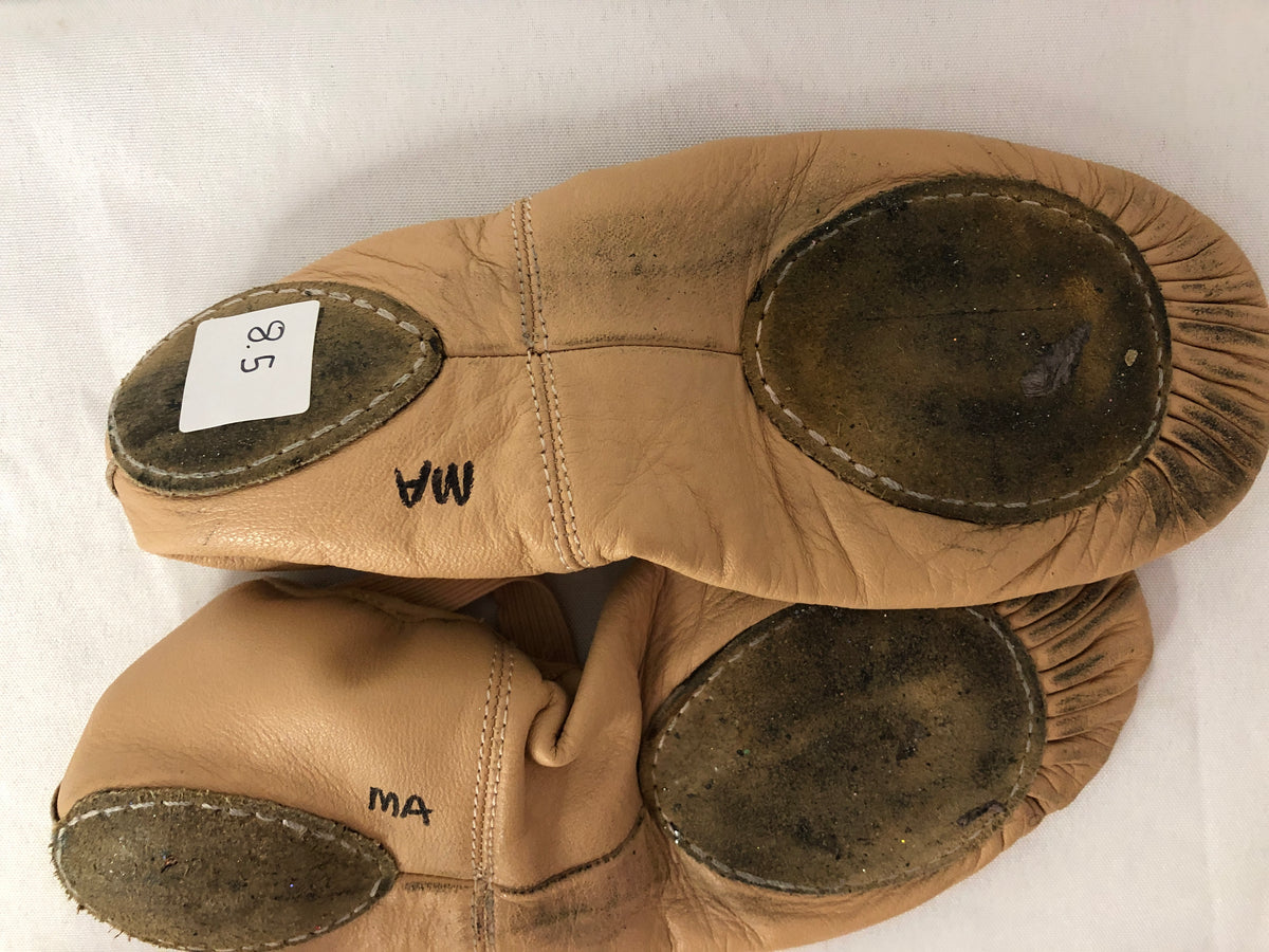 Pre-Owned Ballet Shoes Adult 8.5M Leather Split Sole Stretch Center
