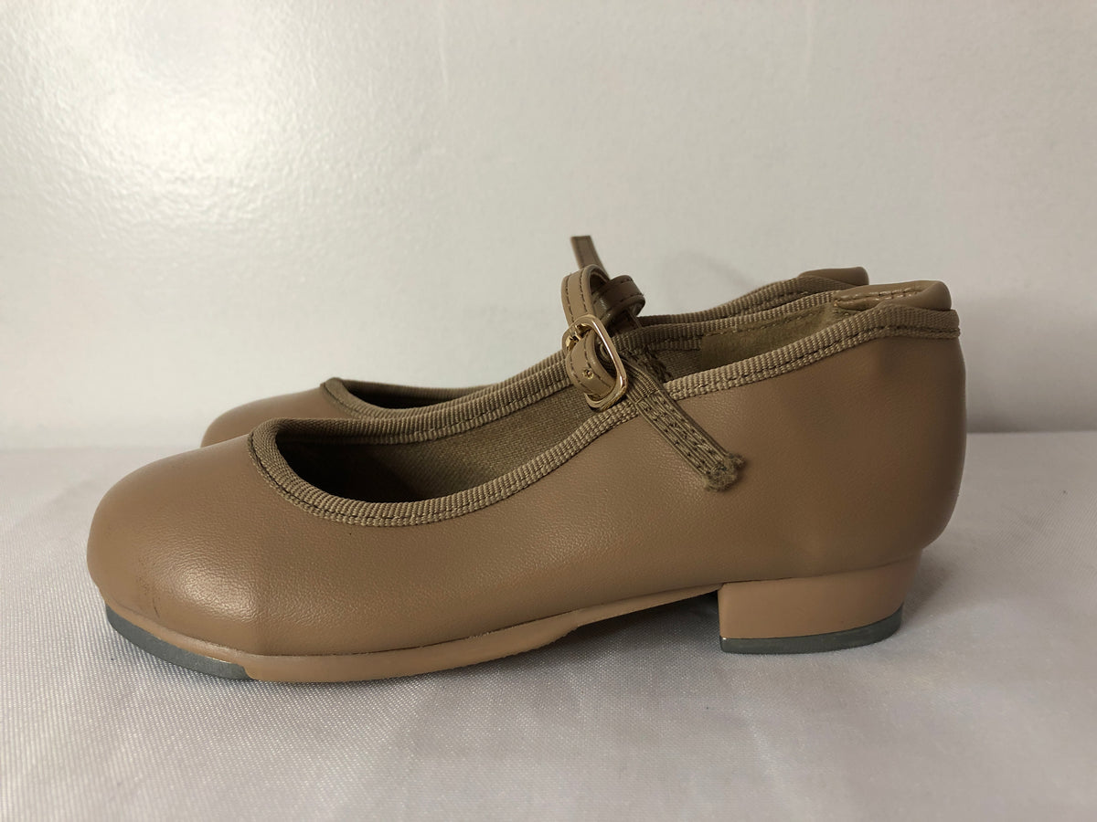 Pre-Owned Tap Shoes Dancing Fair Toddler 10W Mary Jane Leather Buckle