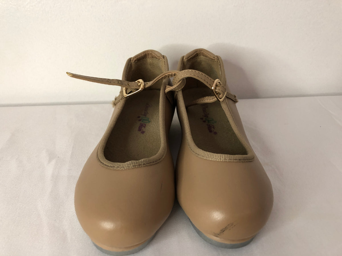 Pre-Owned Tap Shoes Dancing Fair Toddler 10W Mary Jane Leather Buckle