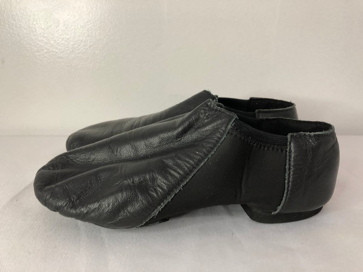 Pre-Owned Jazz Shoes DanzNMotion Youth 5.5M Stretch Leather Pull On Split Sole