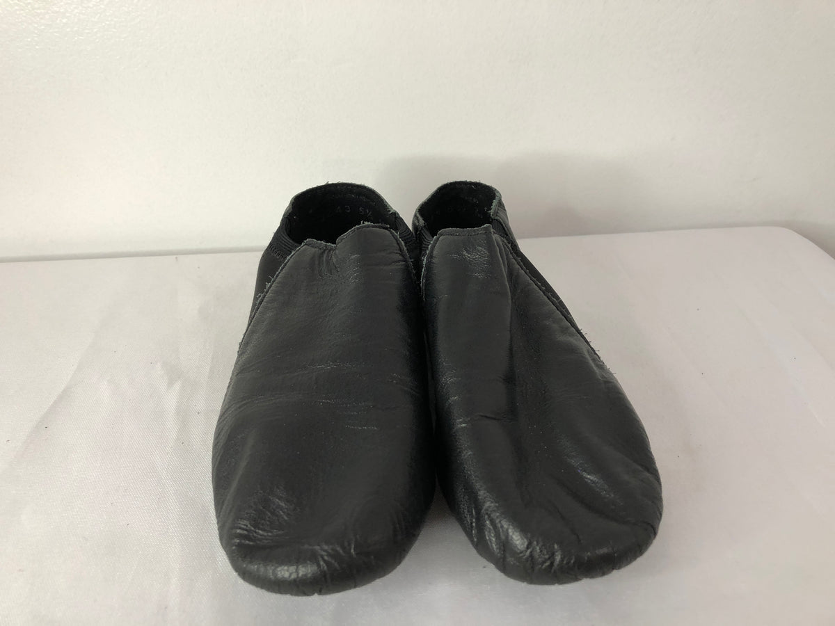 Pre-Owned Jazz Shoes DanzNMotion Youth 5.5M Stretch Leather Pull On Split Sole