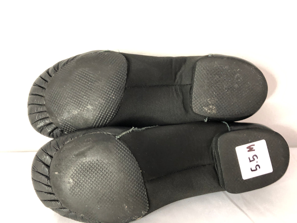 Pre-Owned Jazz Shoes DanzNMotion Youth 5.5M Stretch Leather Pull On Split Sole