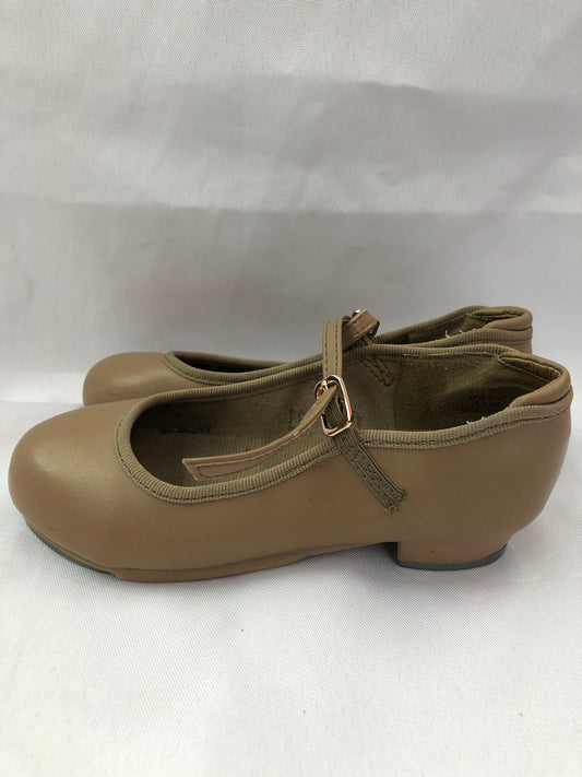 Pre-Owned Tap Shoes Dancing Fair 11M Child Mary Jane Leather Buckle
