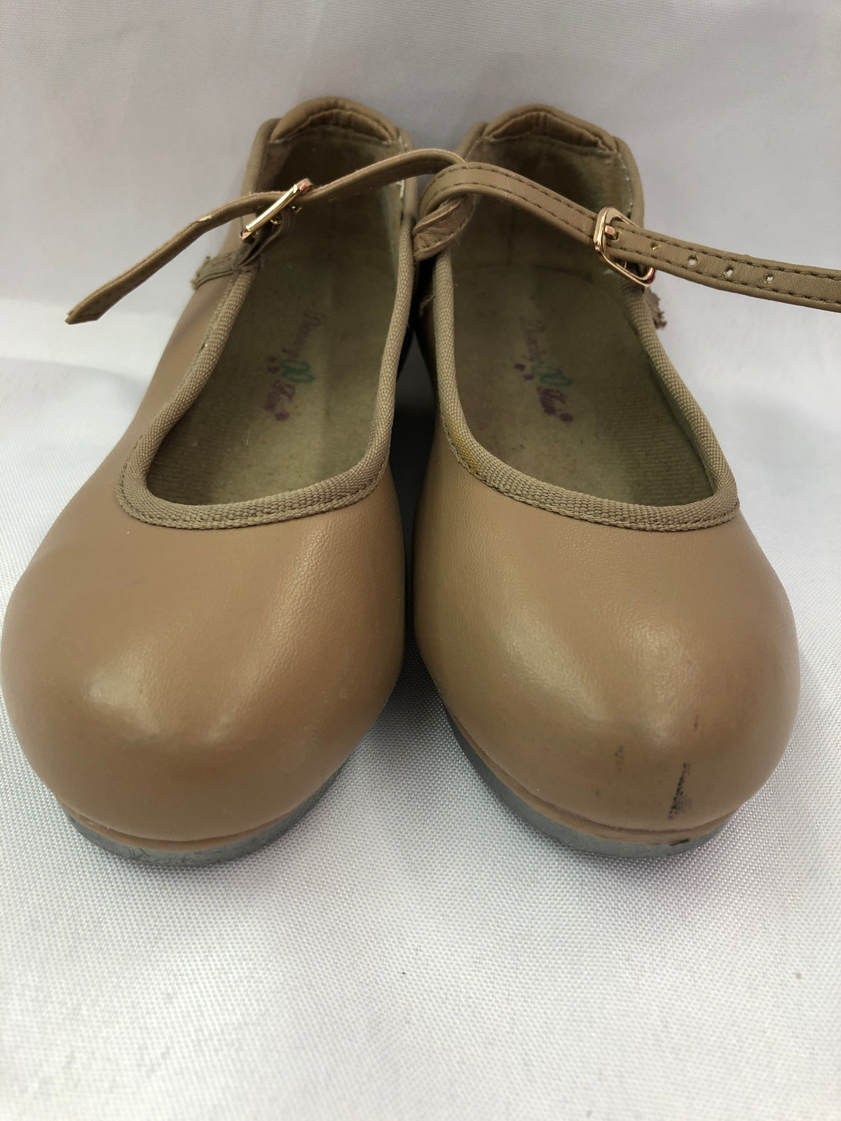 Pre-Owned Tap Shoes Dancing Fair 11M Child Mary Jane Leather Buckle