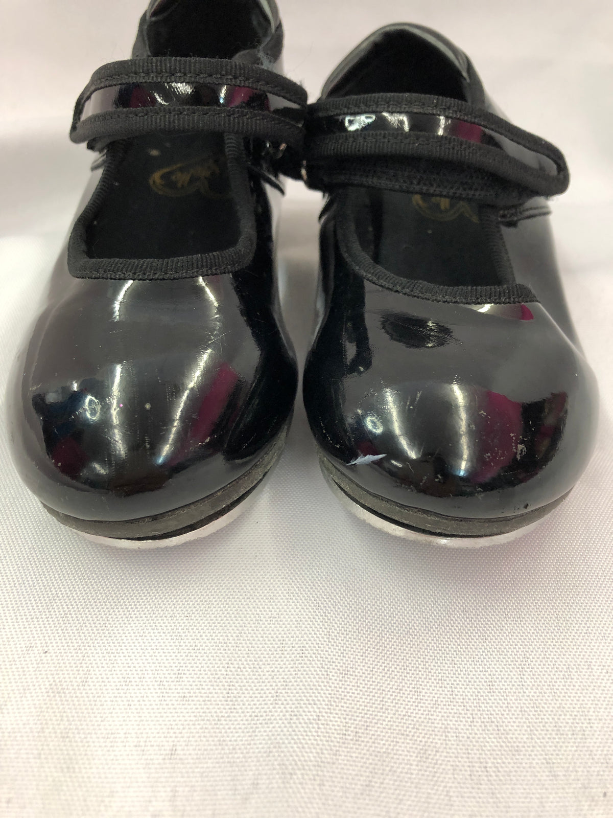Pre-Owned Dance Tap Shoes Stelle Child 10M Mary Jane easy Strap Black